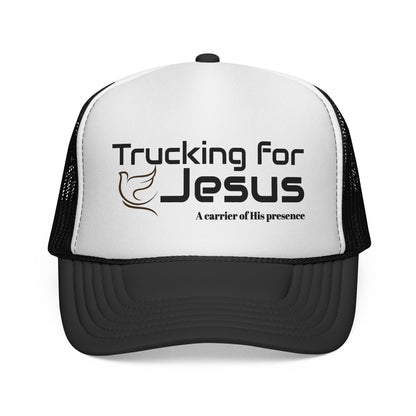 Christian Trucker Cap — "Trucking for Jesus" Faith-Blessed Mesh Hat