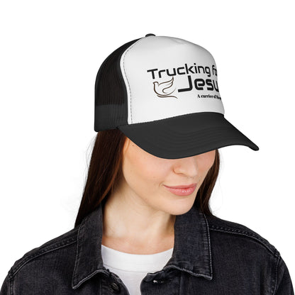 Christian Trucker Cap — "Trucking for Jesus" Faith-Blessed Mesh Hat