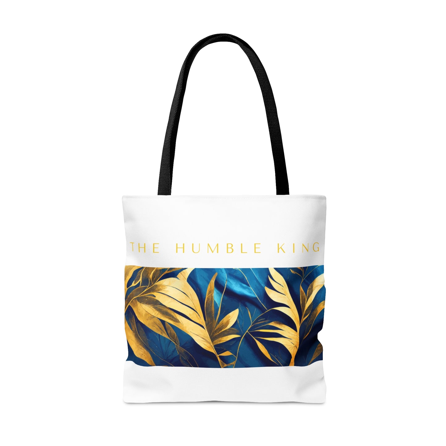 The Humble King (gold logo) Tote Bag (AOP)