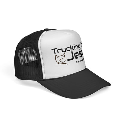 Christian Trucker Cap — "Trucking for Jesus" Faith-Blessed Mesh Hat