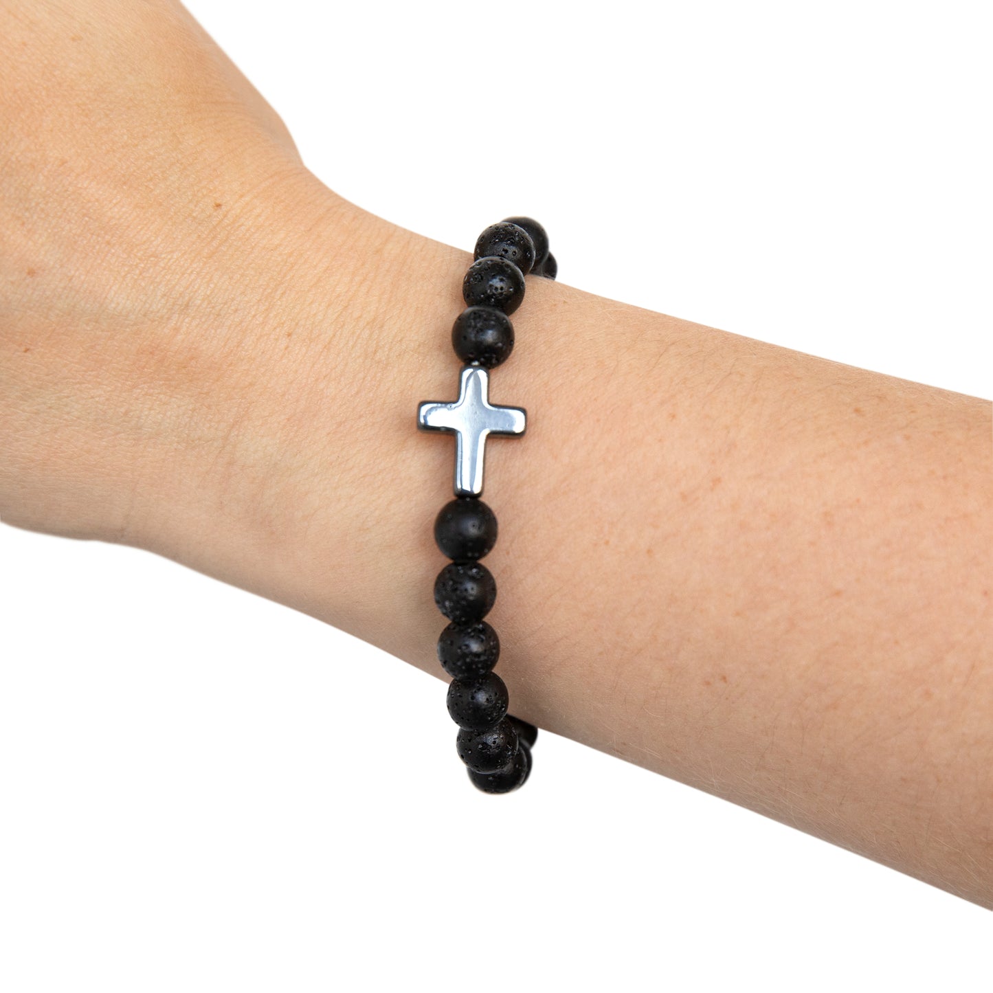 Faith Cross Bead Bracelet