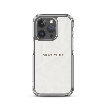 Gratitude - Clear Case for iPhone®