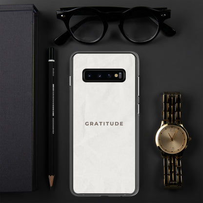 Gratitude - Clear Case for Samsung®