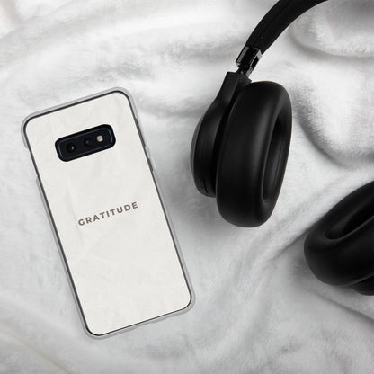 Gratitude - Clear Case for Samsung®