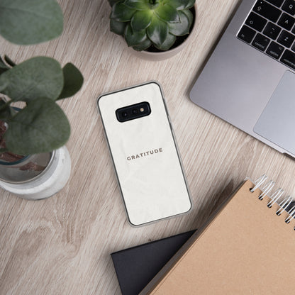 Gratitude - Clear Case for Samsung®