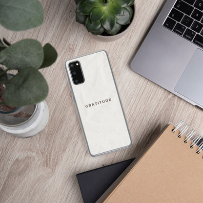 Gratitude - Clear Case for Samsung®