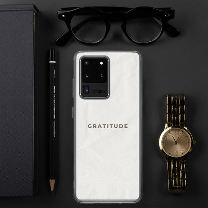 Gratitude - Clear Case for Samsung®