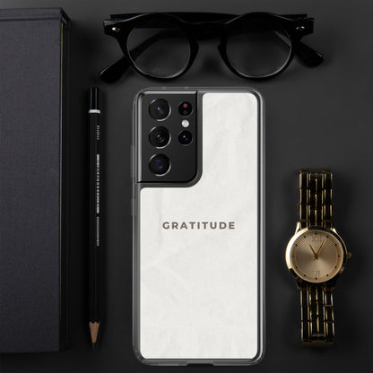 Gratitude - Clear Case for Samsung®