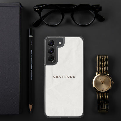 Gratitude - Clear Case for Samsung®