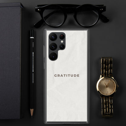 Gratitude - Clear Case for Samsung®