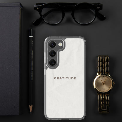 Gratitude - Clear Case for Samsung®