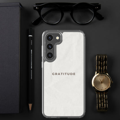 Gratitude - Clear Case for Samsung®