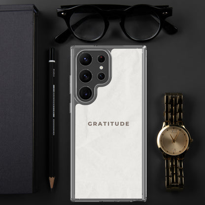 Gratitude - Clear Case for Samsung®