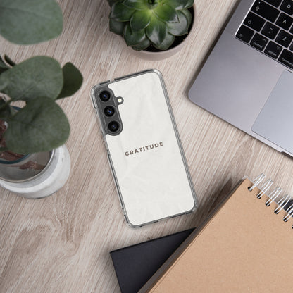 Gratitude - Clear Case for Samsung®