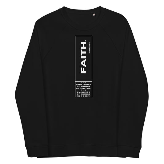 Faith organic raglan sweatshirt